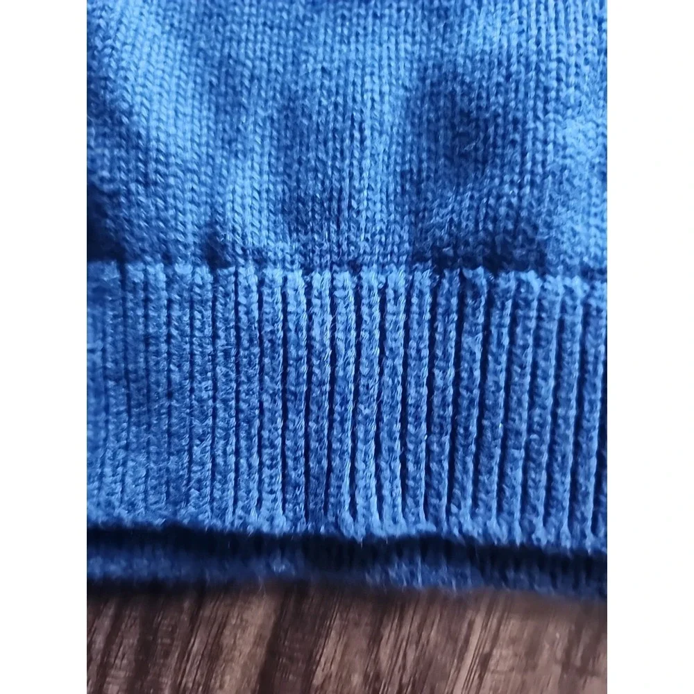 Old Navy Hoodie Sweater Dark Blue With Brown Bear- Boys Size Large 10